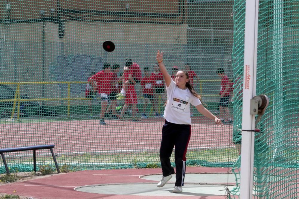 Competición escolar de Atletismo en Cartagena