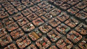 Vista aèria de l’Eixample.