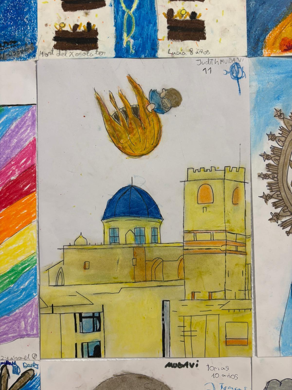 La originalidad de los dibujos es uno de los elementos más llamativos de la exposición de la Casa de la Festa de Elche