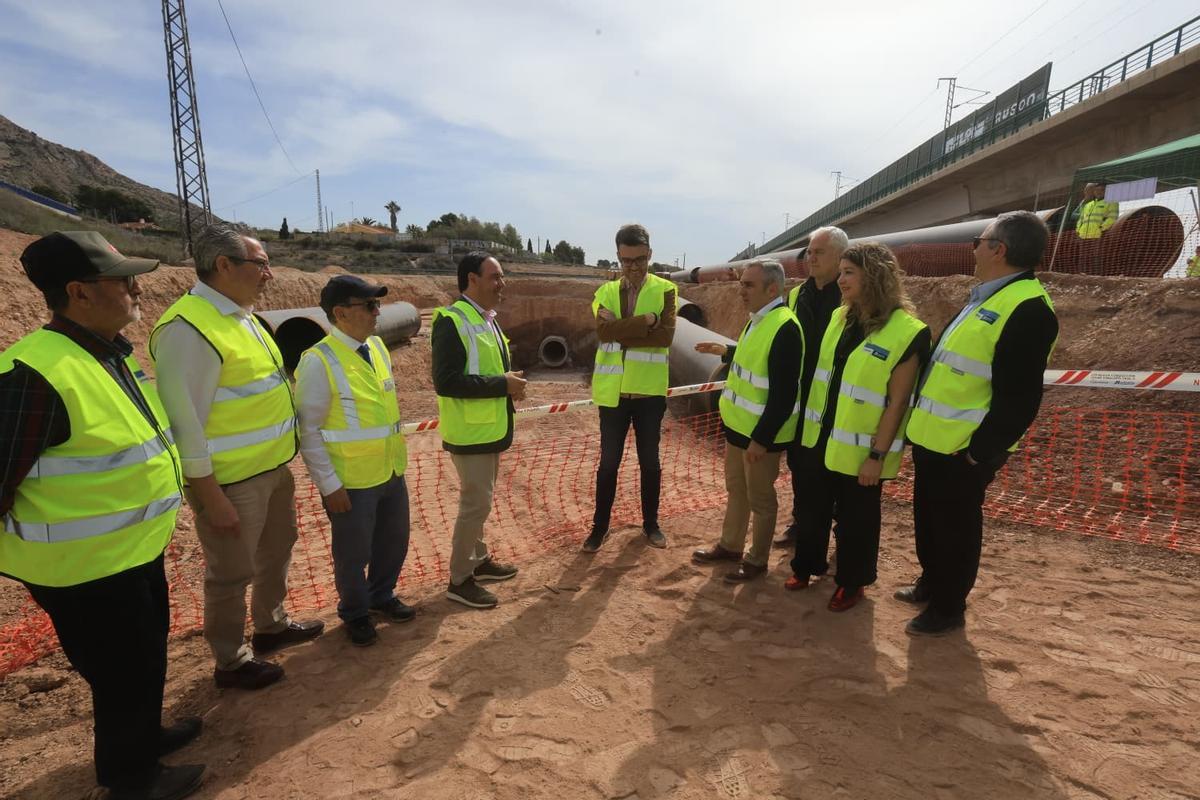Pérez Llorca visita las obras del postrasvase Júcar-Vinalopó Tramo II