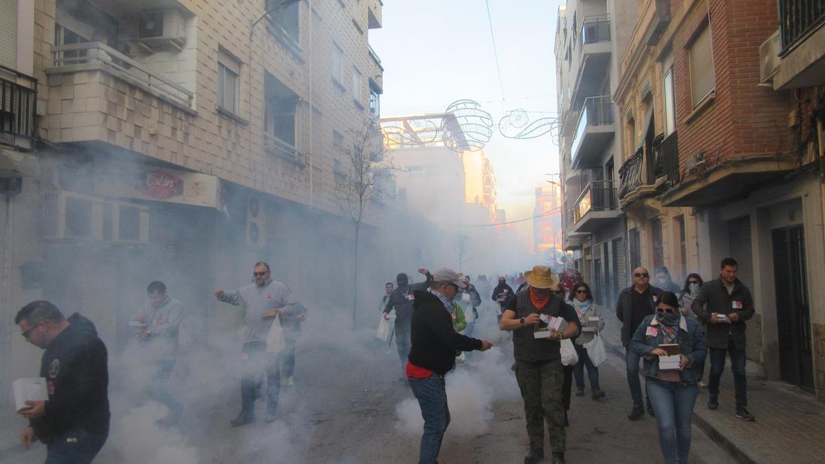 La Burjadespertà, el año pasado, a su paso por la calle Colón.