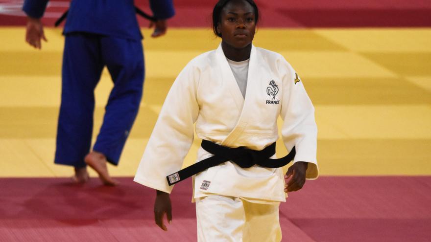 La francesa Clarisse Agbegnenou, medalla de oro en -63 kg de judo