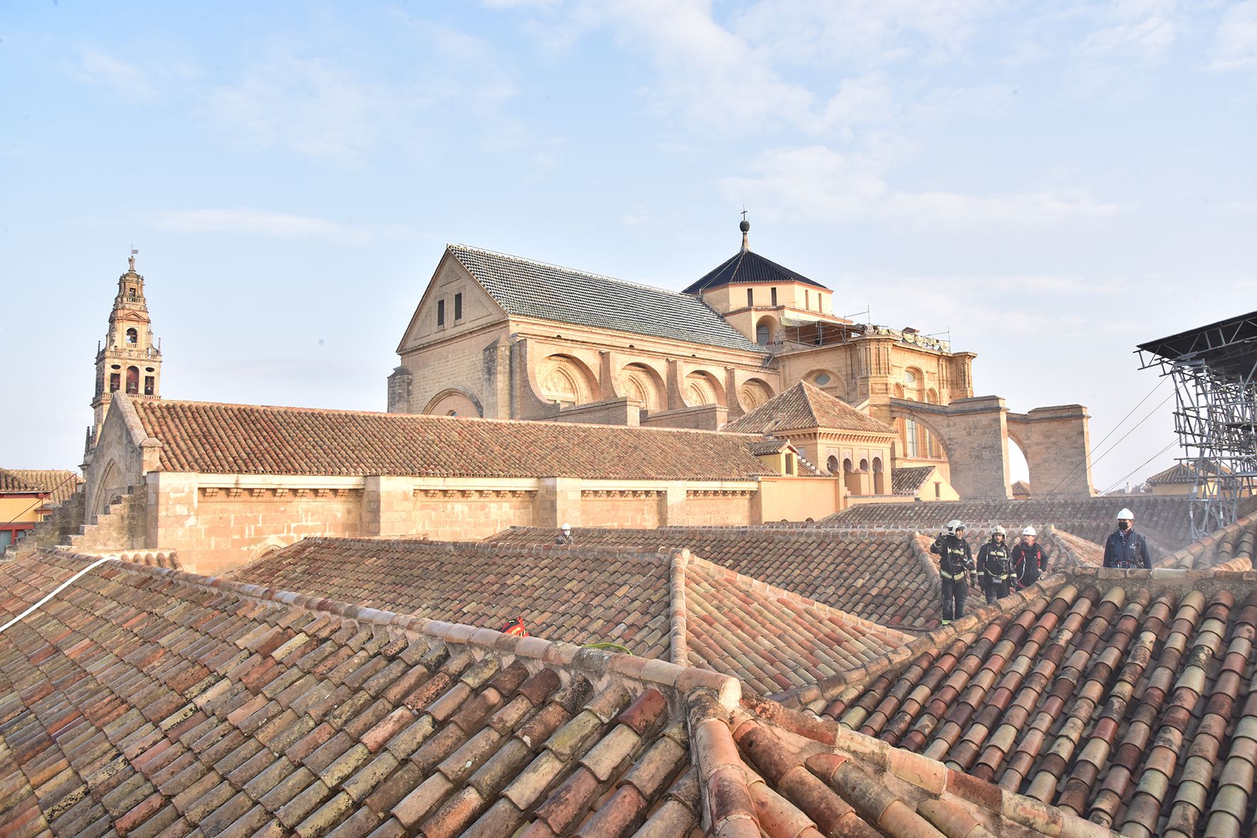 Simulacro de incendio en la Mezquita-Catedral de Córdoba