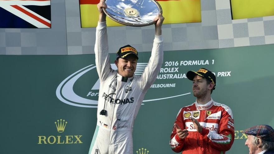Rosberg aprovecha un error de Ferrari para ganar el GP de Australia