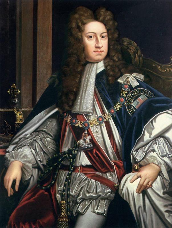 Retrato del rey Jorge I de Inglaterra.
