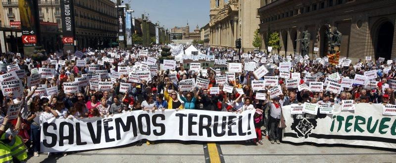 Manifestación: 'Salvemos Teruel'