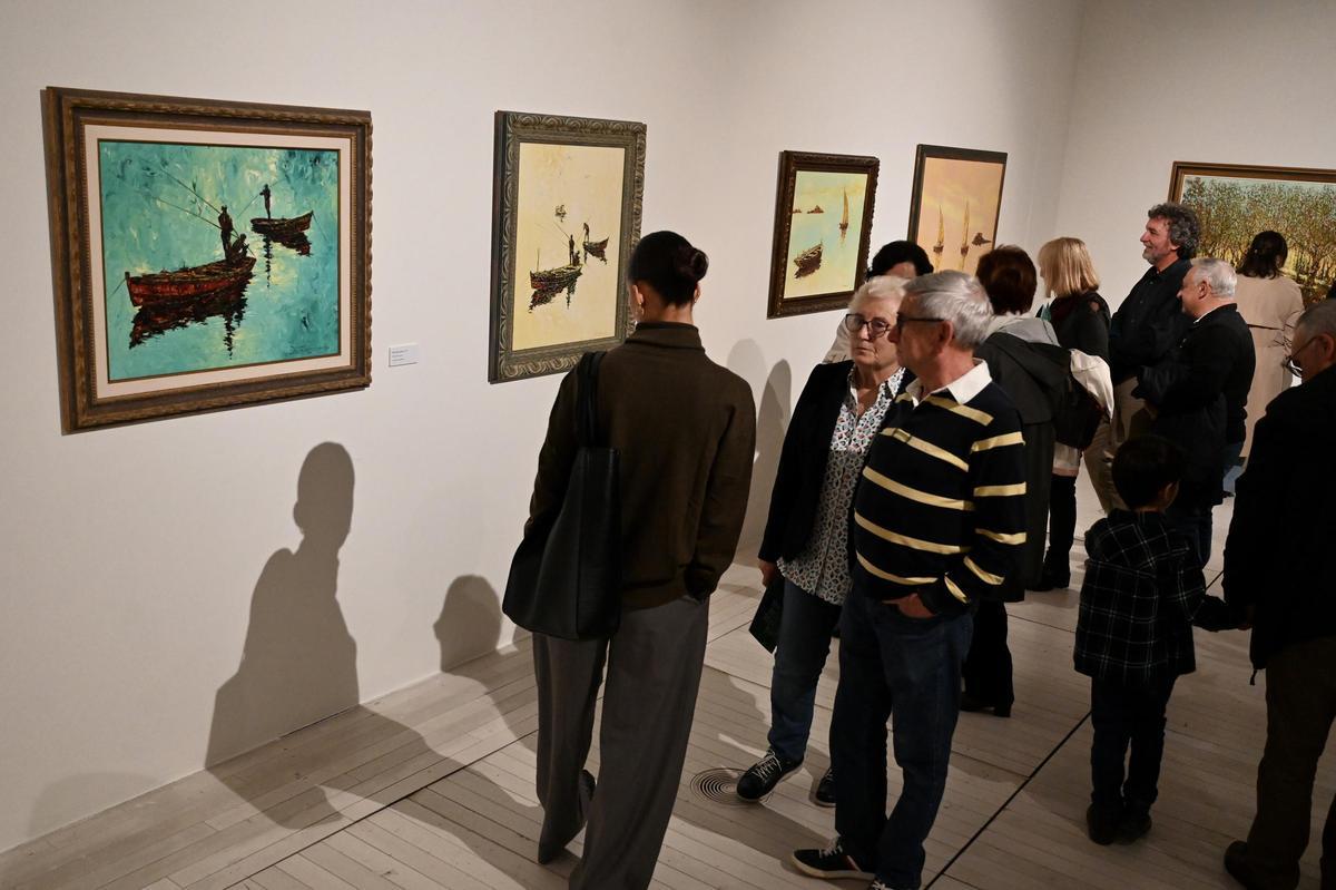 La inauguración de la exposición "José Benito Otero Baena. Un pintor sen pinceis"