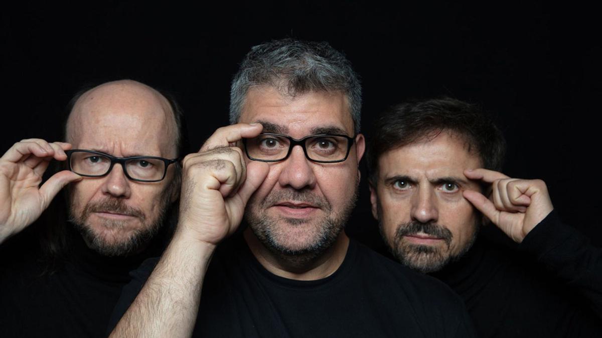 Santiago Segura, Florentino Fernández y José Mota en el Teatro Principal de Alicante