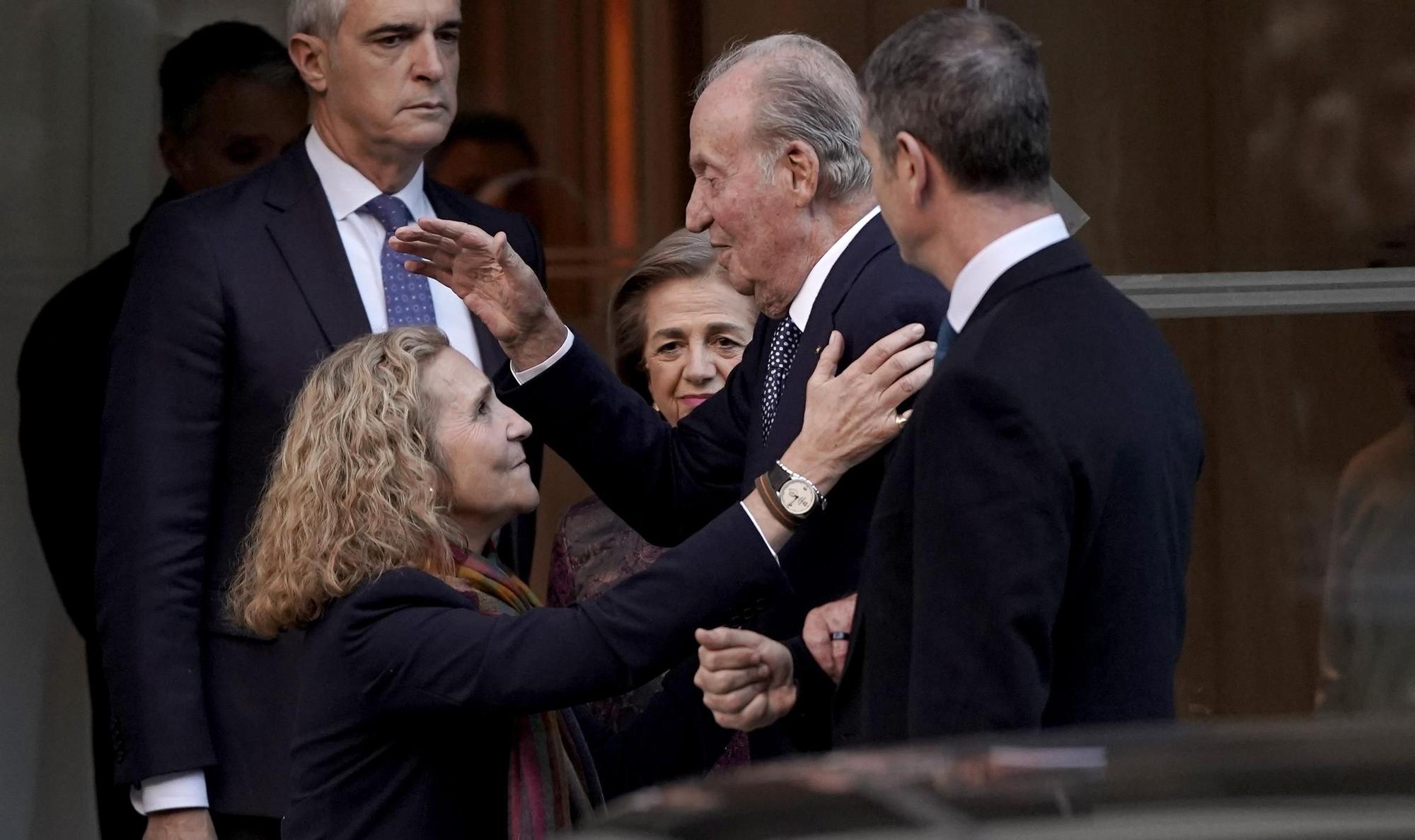 El 60 cumpleaños de la infanta Elena reúne a Juan Carlos I y Felipe VI, en imágenes