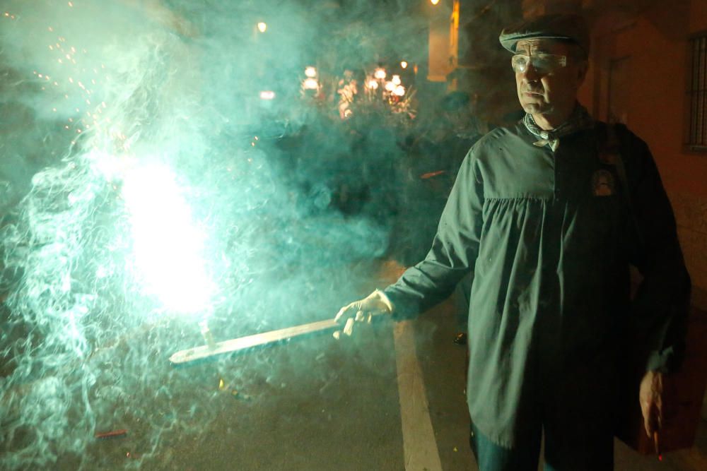 Instante de la Passejà de Sant Onofre celebrada el sábado por la noche en Quart de Poblet.