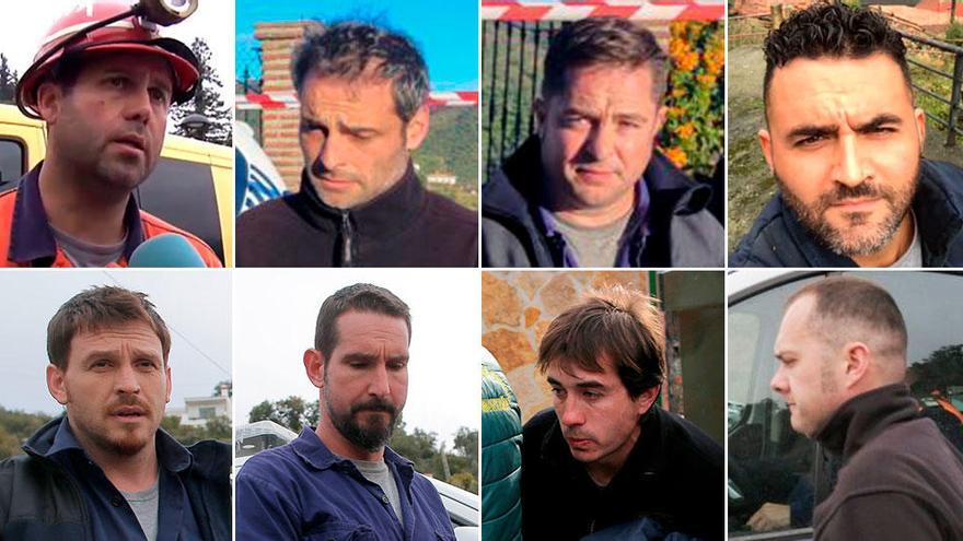 Estos son los integrantes de la Brigada de Salvamento Minero que están en Totalán para el rescate de Julen.