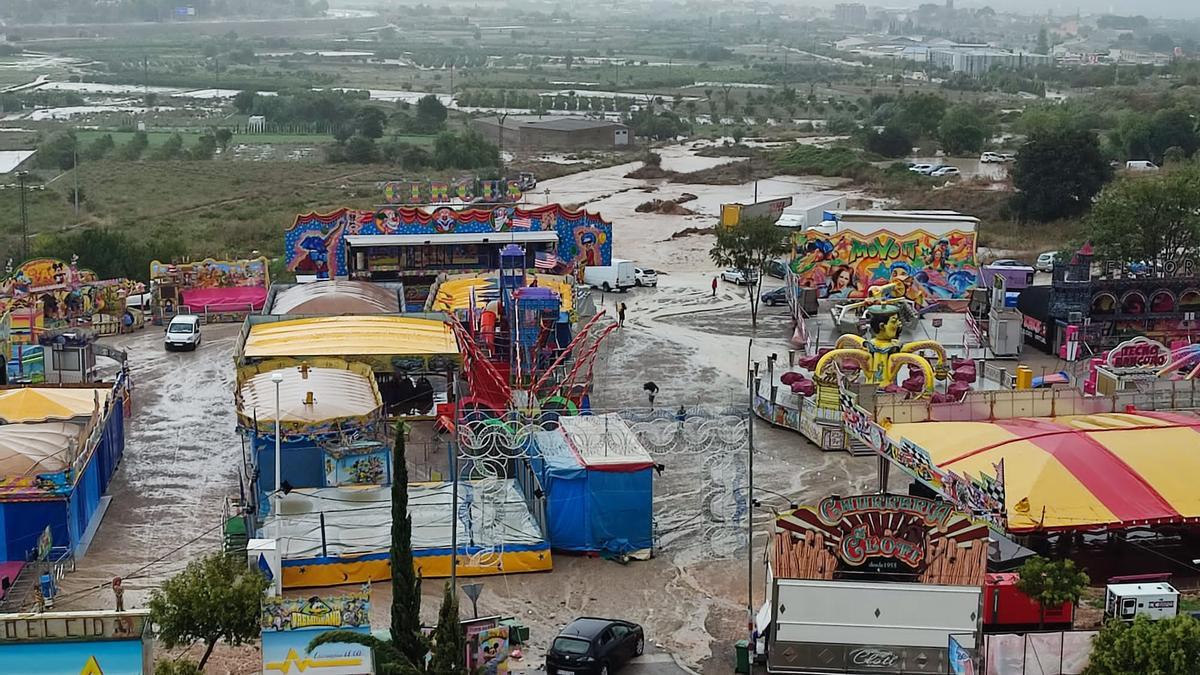 Las fuertes lluvias causan destrozos en Llíria.