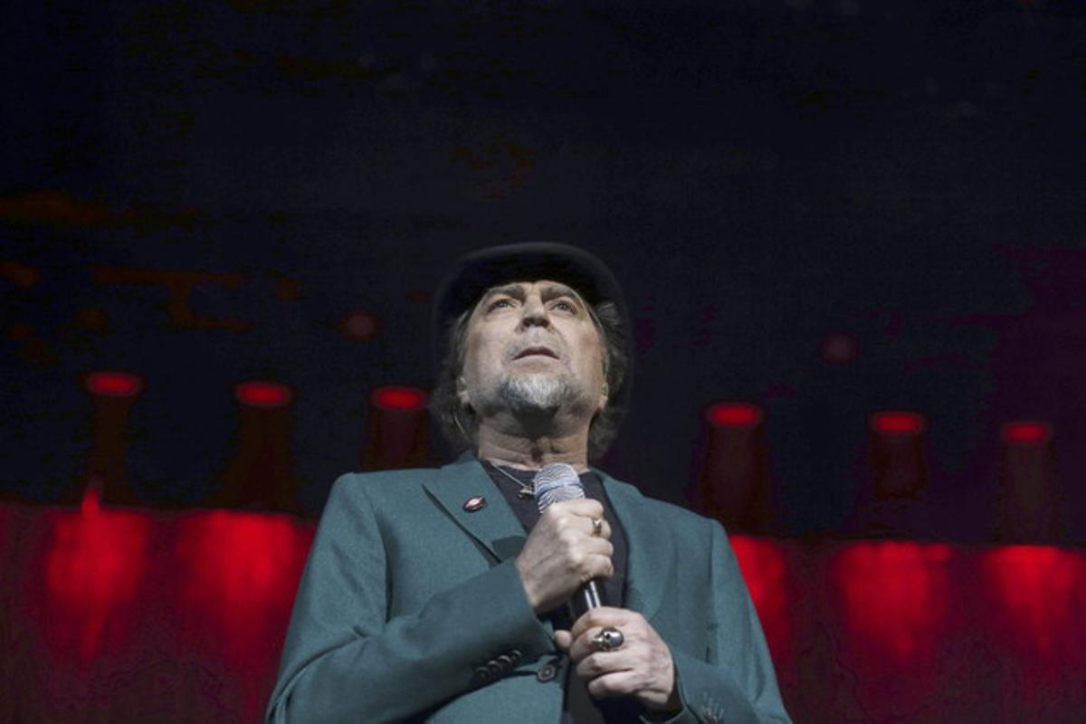 Joaquín Sabina, durant el concert a Madrid.