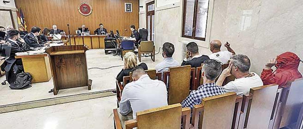 Juicio en la Audiencia de Palma contra unos presuntos narcotraficantes.