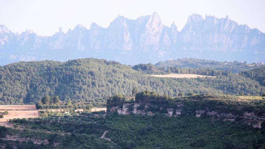 Les muntanyes de Montserrat, escenari de l&#039;acte Llum i Llibertat