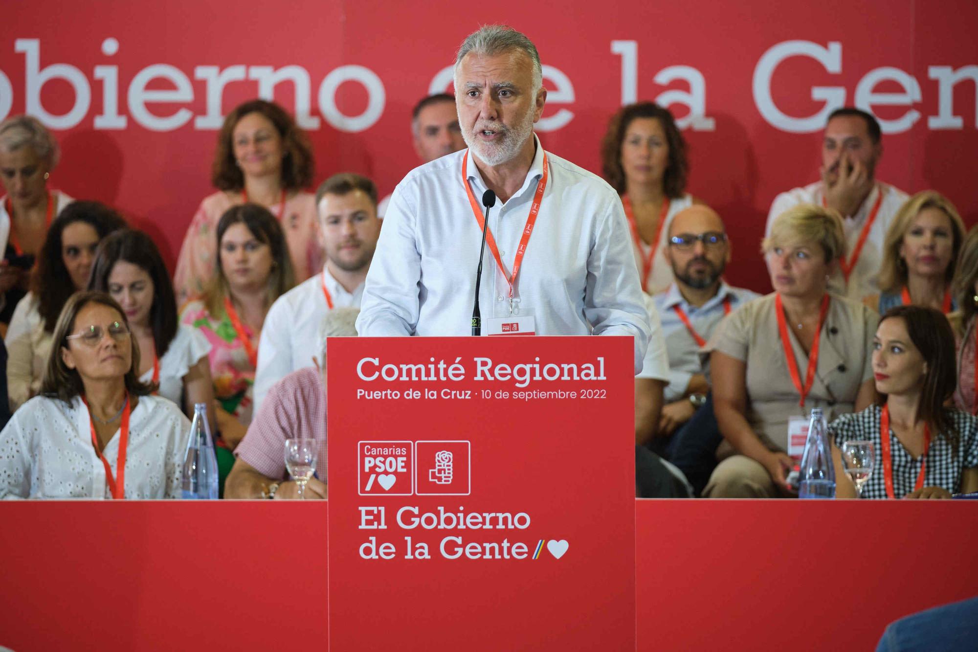 Comité Regional del PSOE celebrado en Puerto de la Cruz (Tenerife)