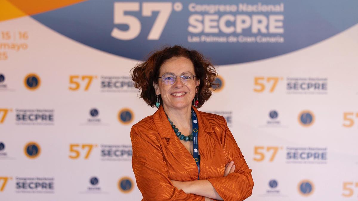 La doctora Concepción Gómez, este jueves, en el 57º Congreso Nacional de la Secpre.