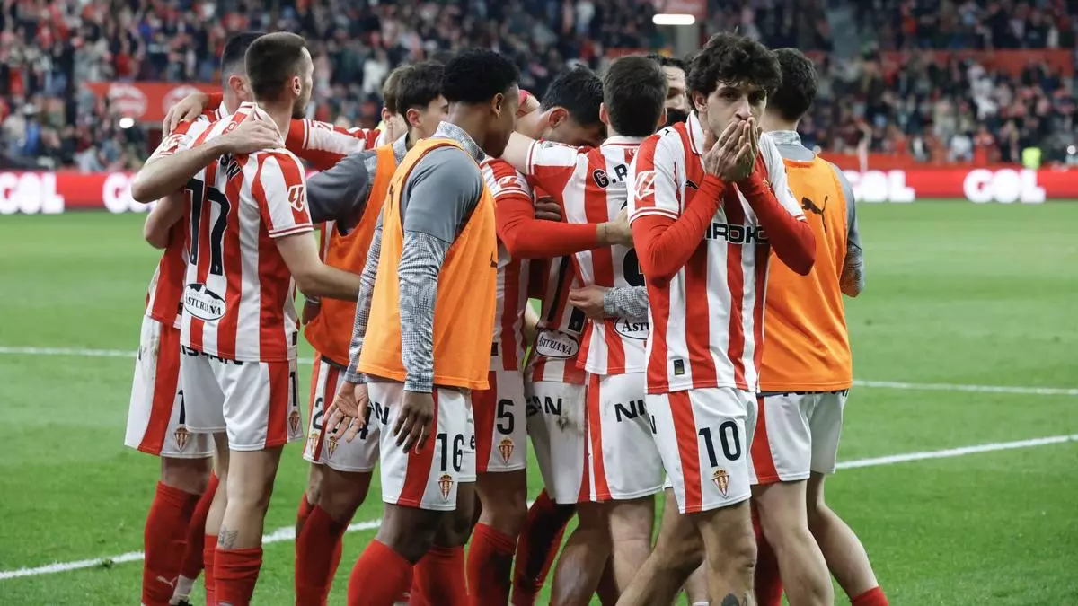 Gelabert pone la guinda ante el Granada y mete al Sporting en la pelea por el ascenso