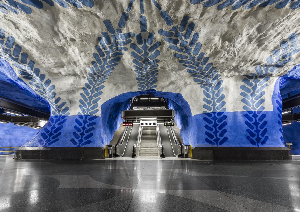 Las estaciones de metro de Estocolmo constituyen una red artística de importancia internacional