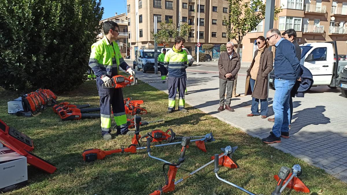 Nuevo material sostenible de jardinería en Alboraia.