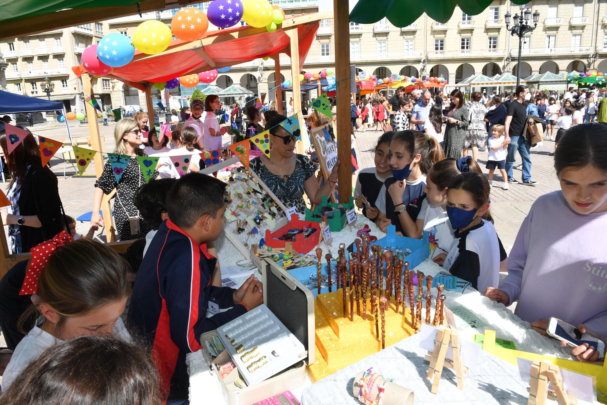 Los escolares del Proxecto Semente presentaron sus proyectos en María Pita