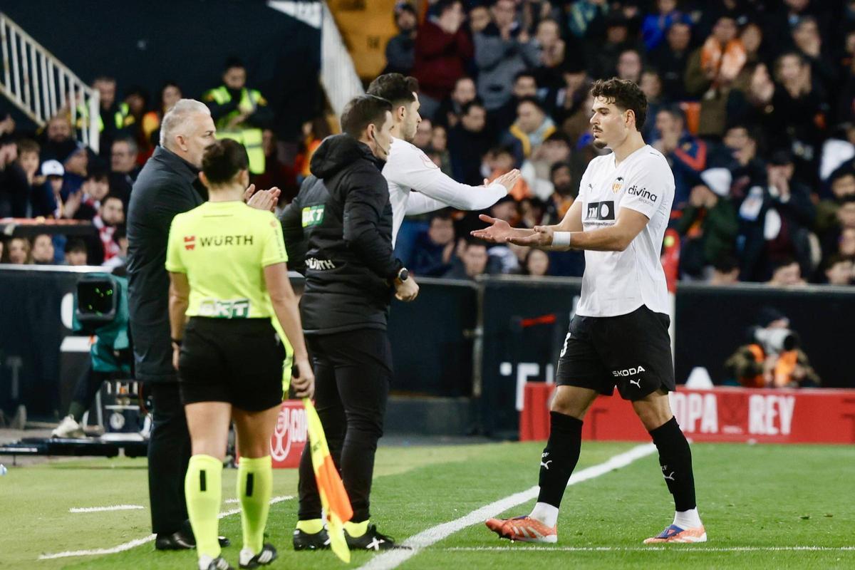 Valencia. Cuartos de final de copa del Rey partido Valencia CF Athletic de Bilbao VLC SPD