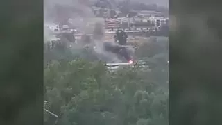Un incendio en un tren de la R-3 de Rodalies en Torelló obliga a evacuar 120 pasajeros y cortar la circulación en la R3