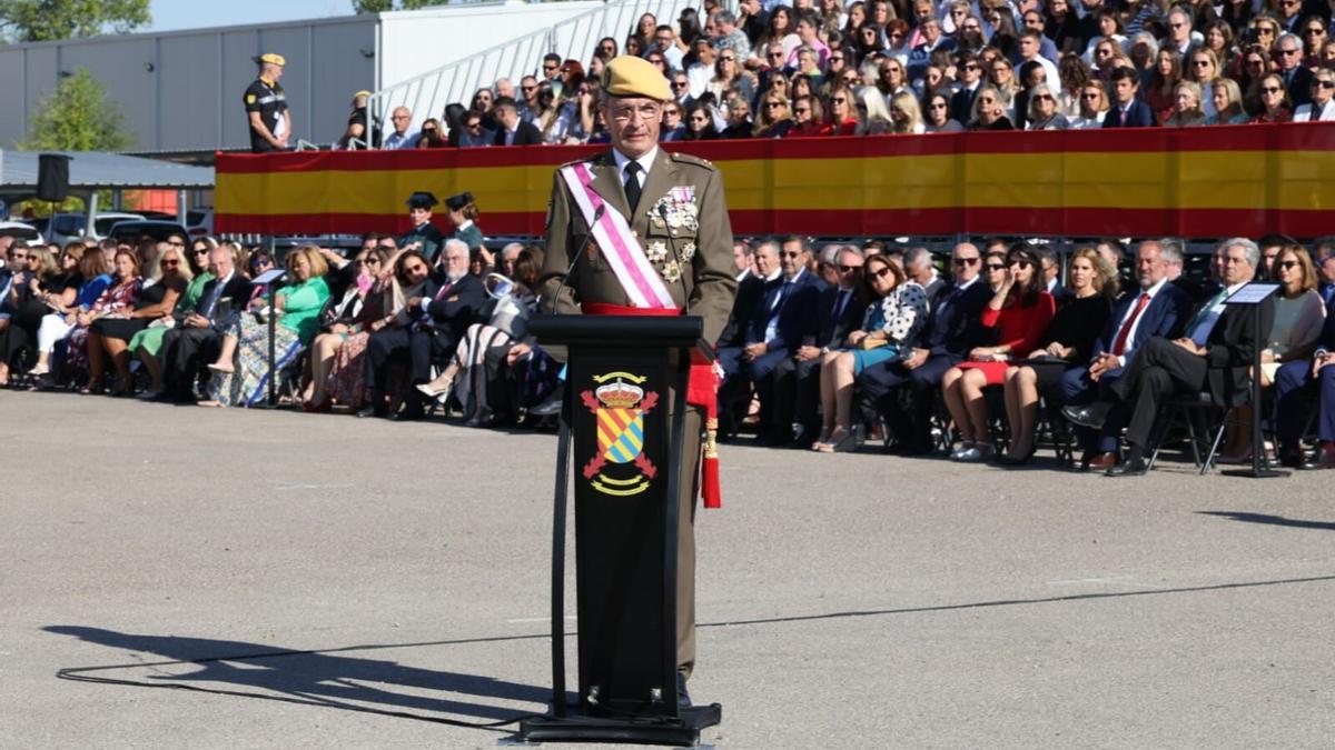 El general de la UME, Francisco Javier Marcos, en una imagen cedida por Defensa.