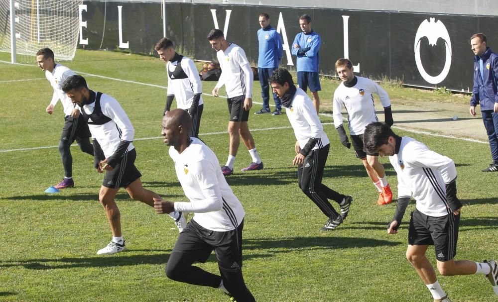 Las mejores imágenes del entrenamiento del Valencia CF