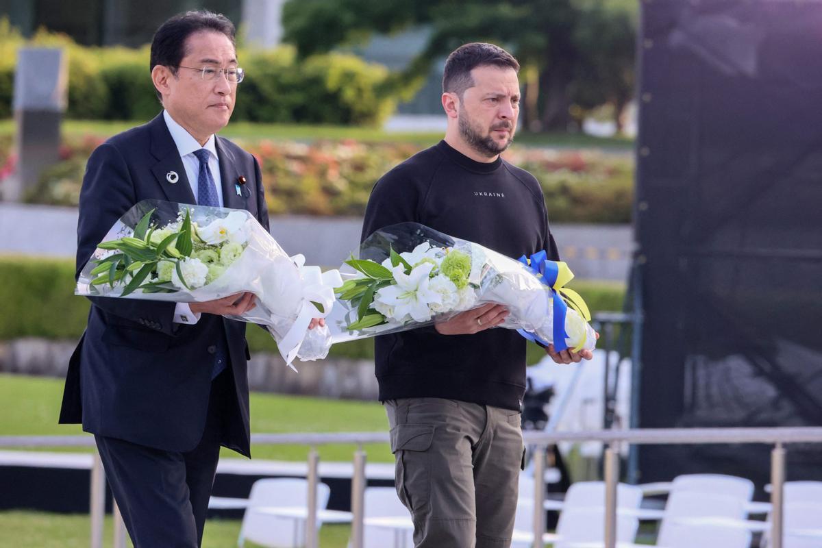 Zelenskiy en  la cumbre de líderes del Grupo de los Siete (G-7) en Hiroshima