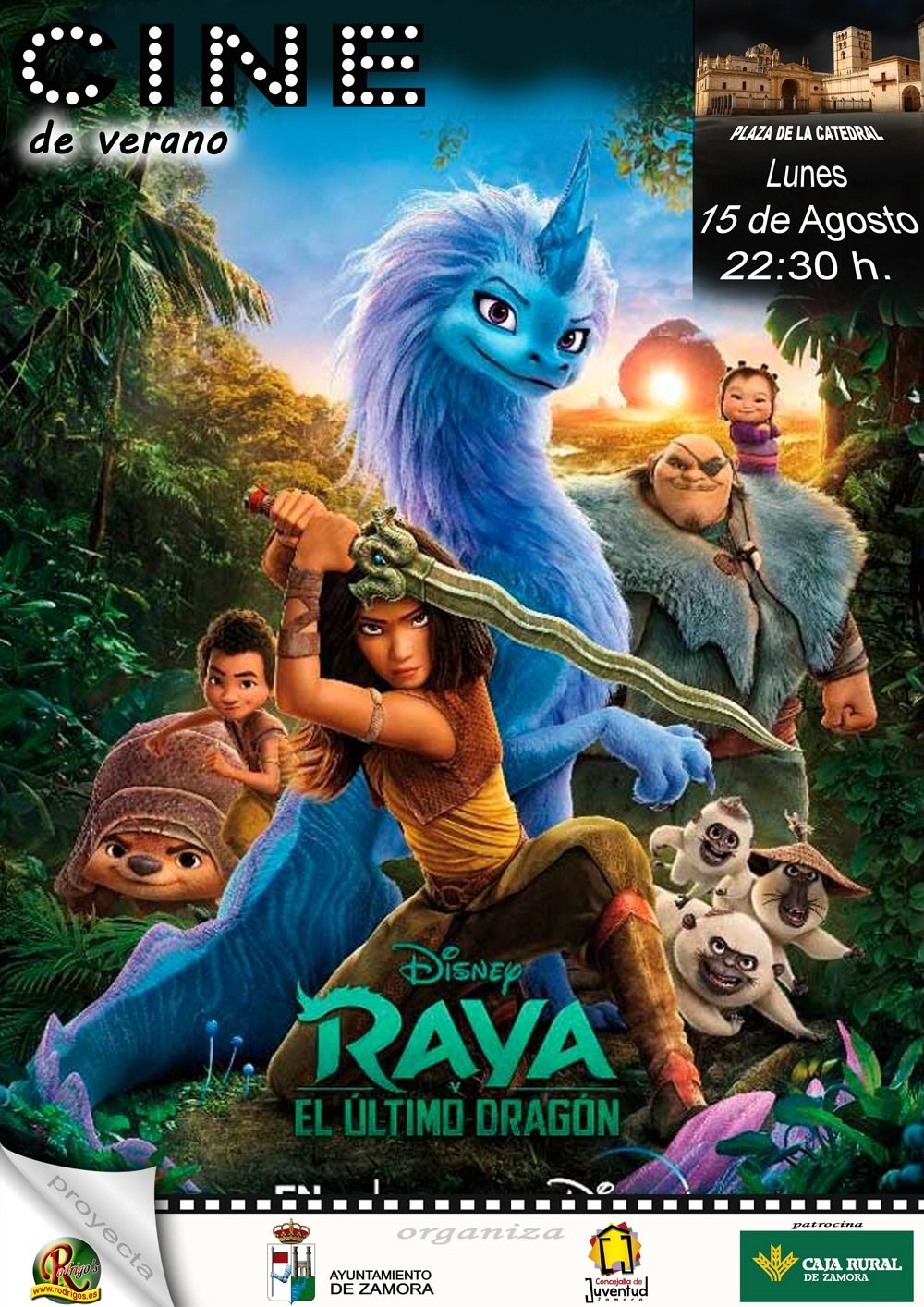 Esta es la cartelera para el 'Cine de Verano' al aire libre en Zamora