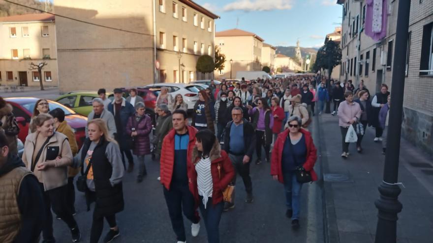 La manifestación de Ciaño contra la inseguridad ciudadana