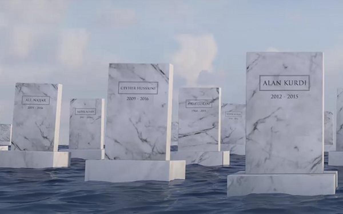 Vídeo amb testimonis del projecte The Sea Cemetery realitzat per a l’oenagé turca Suport a la Vida.