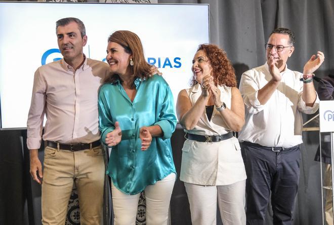 Cierre de campaña de las elecciones generales de los candidatos del PP en Canarias