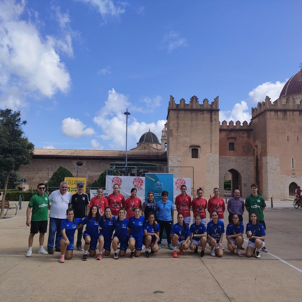 Les jugadores valencianes i italianes de Joc Internacional.