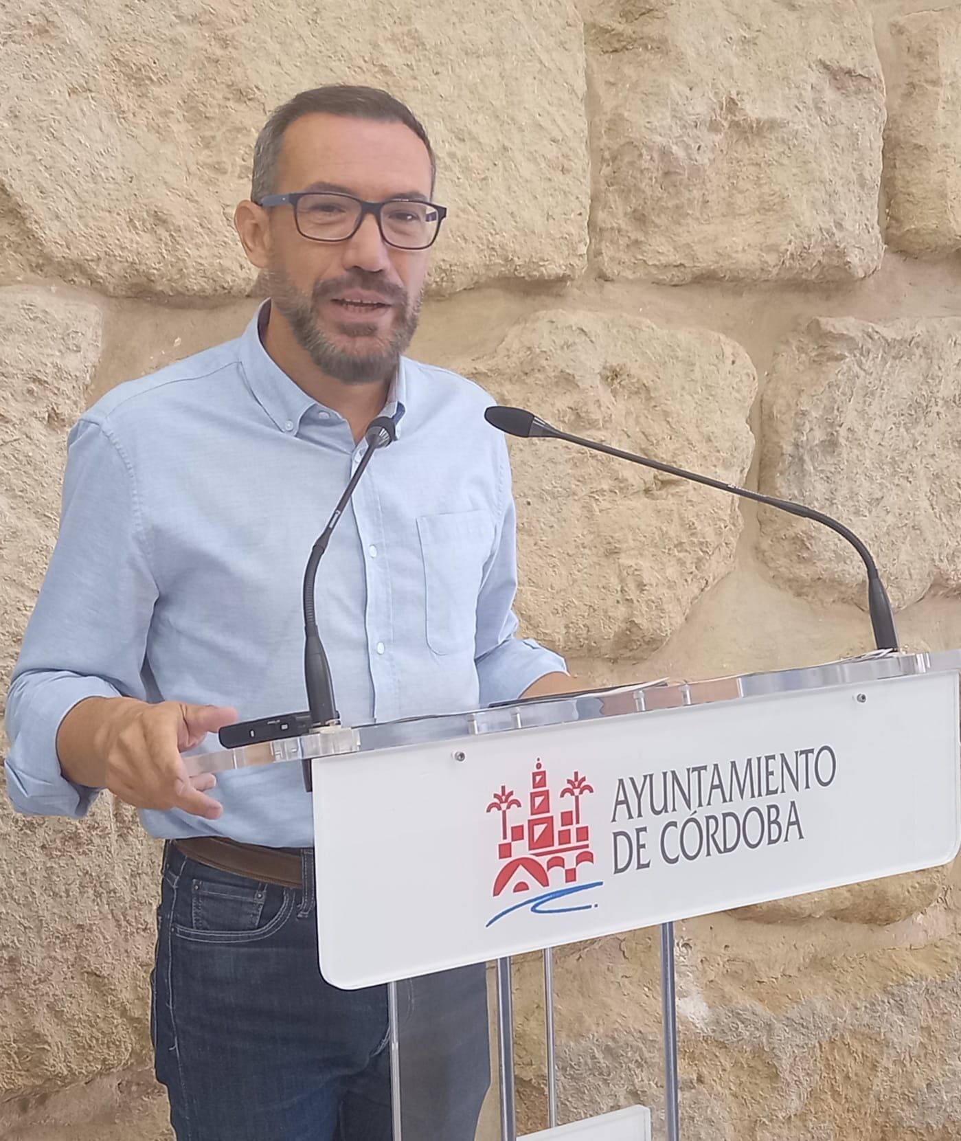 José Antonio Romero, portavoz del Grupo Municipal del PSOE en el Ayuntamiento de Córdoba, este martes.