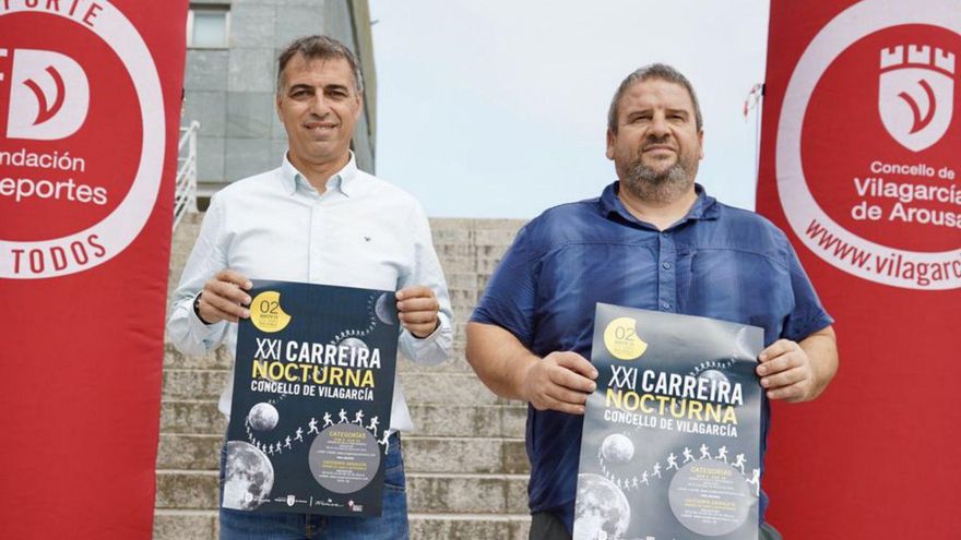 Coira (izquierda) y Doval, en la presentación de la carrera. |  FdV