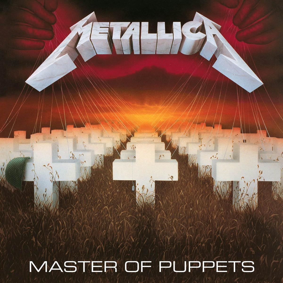 Portada del disco Master of Puppets.