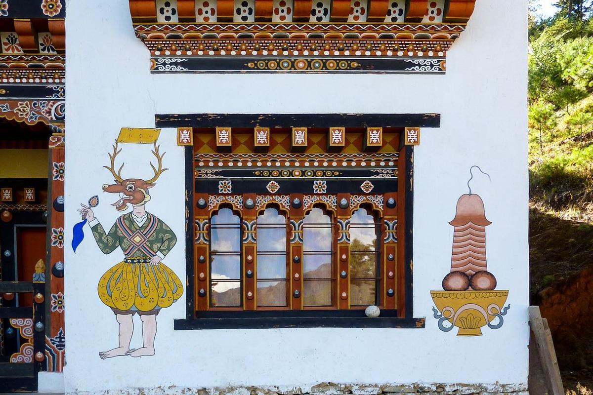 Bután casa tradicional