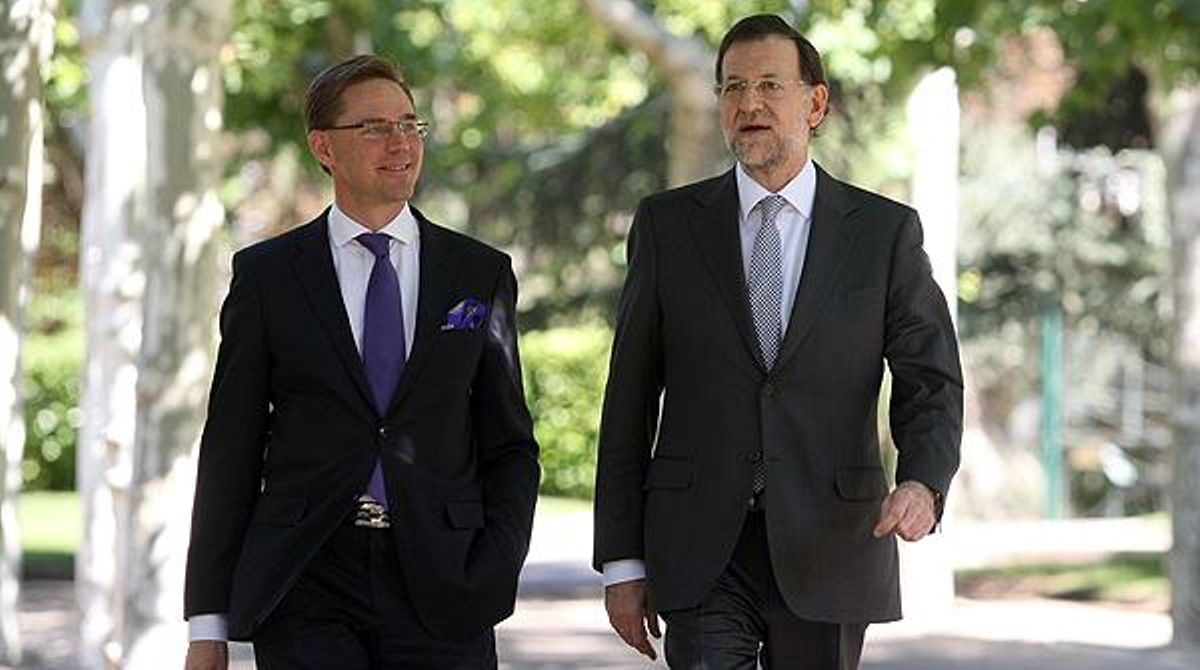 Rajoy rep el primer ministre de Finlàndia.