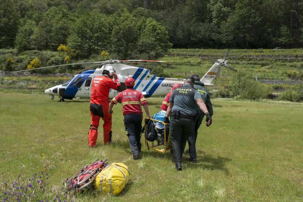 Participantes en el operativo de rescate.