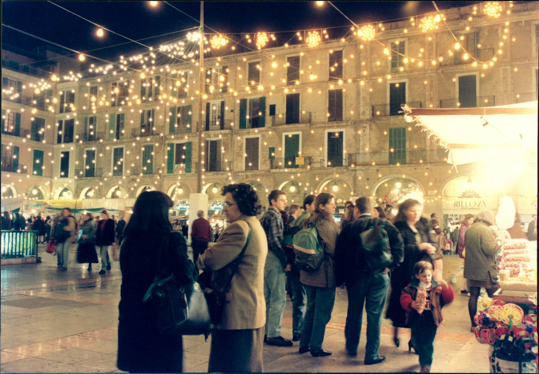 Así eran antes la luces de Navidad de Palma