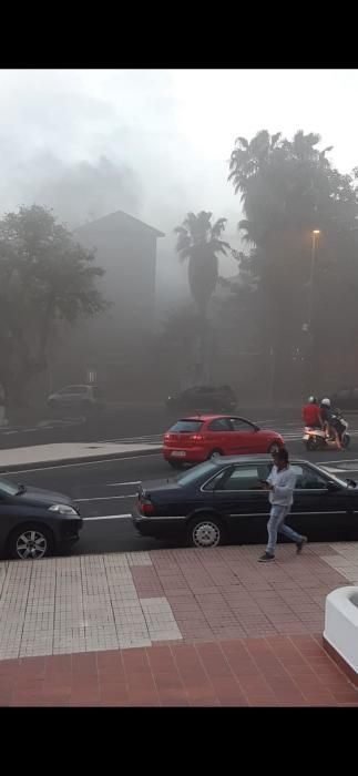 Incendio en un garaje en la urbanización La Paz