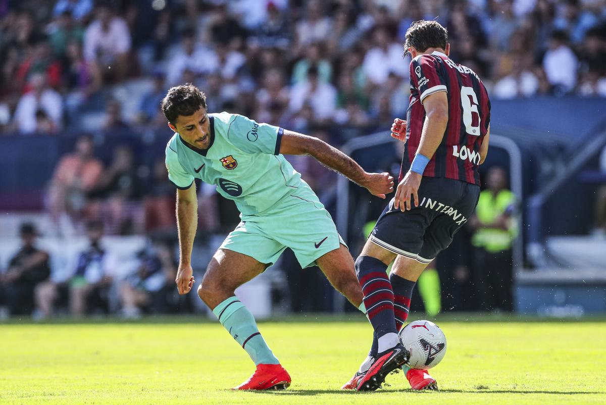 Rodri, en el partido dispuado en el Ciutat de València ante el Levante