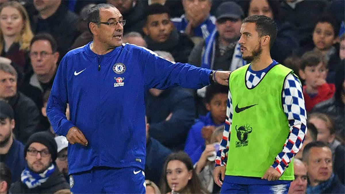 Sarri: "No nos podemos permitir la salida de Hazard"