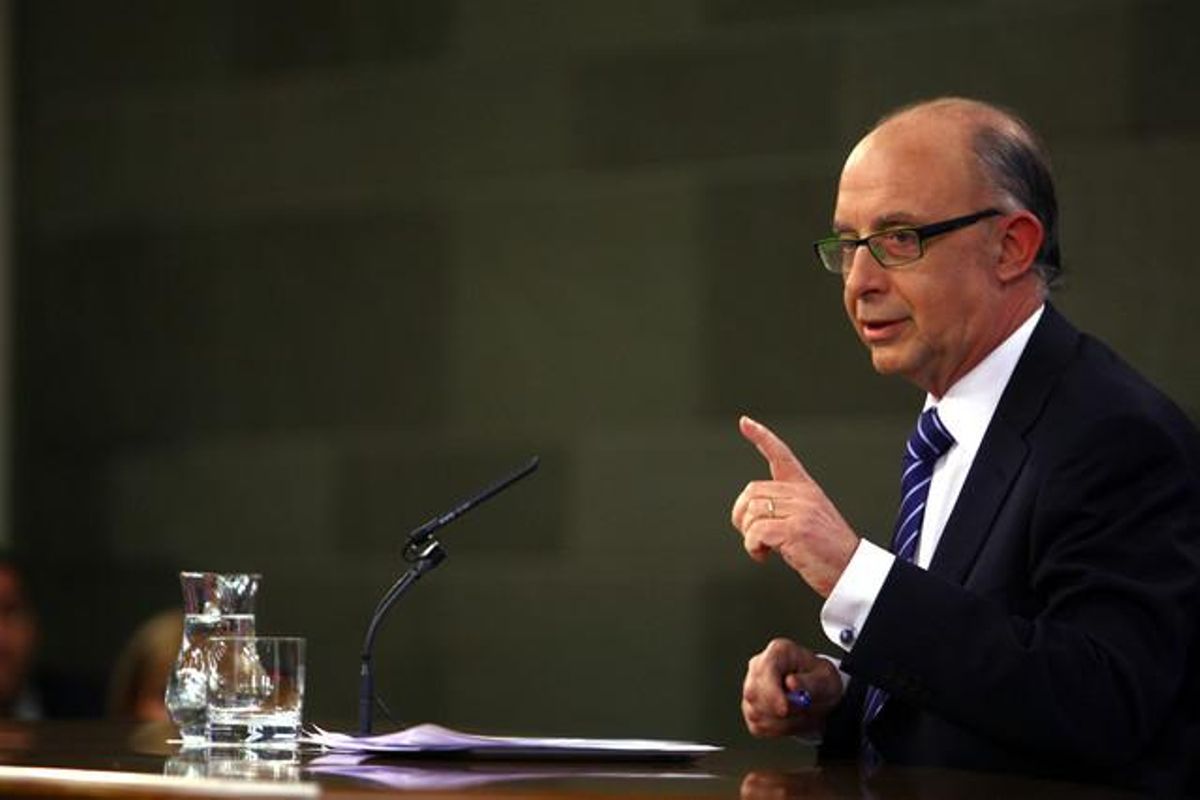 Cristobal Montoro, ministre d’Hisenda, ha exercit avui de portaveu del Govern després del Consell de Ministres. Cristobal Montoro, ministre d’Hisenda, ha exercit avui de portaveu del Govern després del Consell de Ministres.