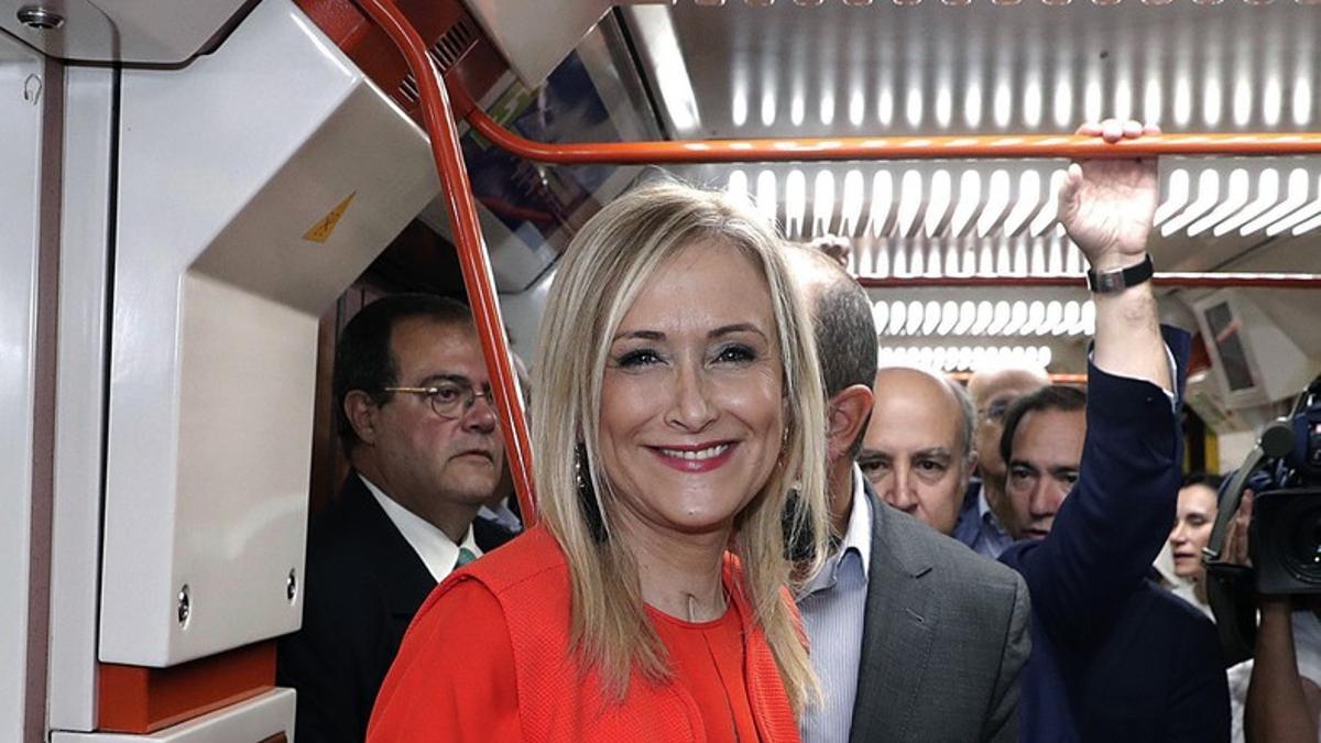 Cifuentes visita Metro Línea 5