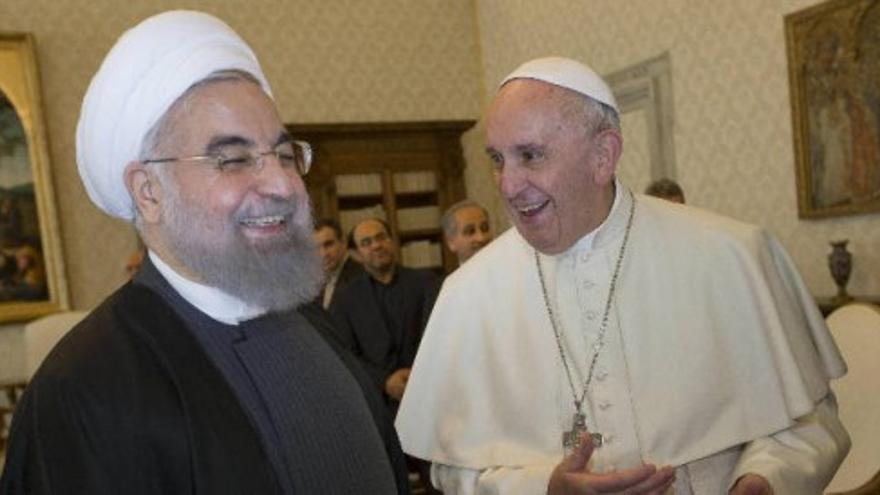El Papa recibe al presidente de Irán