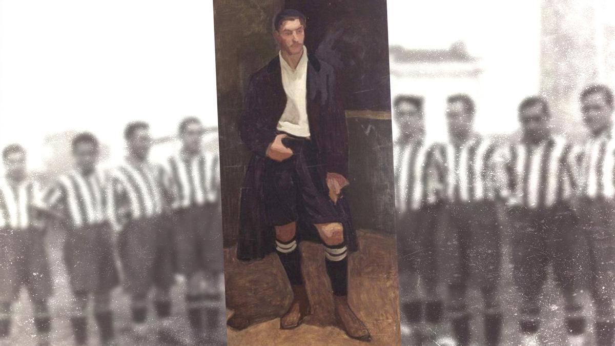 Cuadro de Nicanor Piñole de su primo Eduardo Prendes, futbolista