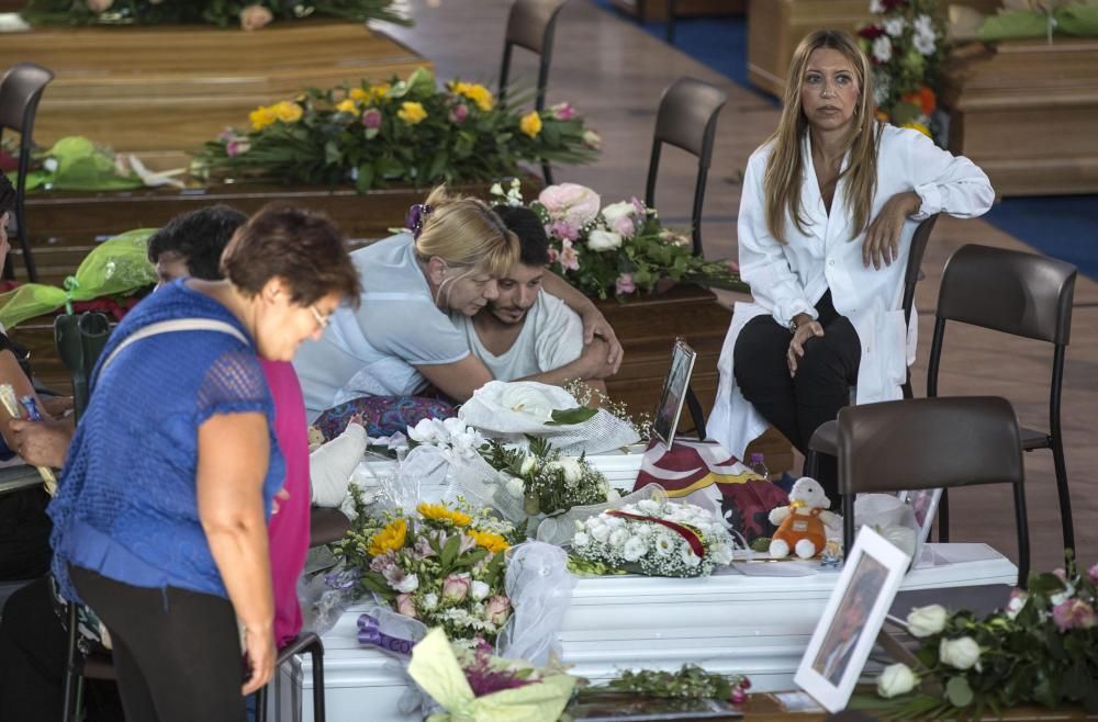 Funeral por las víctimas del terremoto de Italia